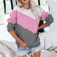thumbnail image 3 of MeetoTime Chandail en Molleton pour Femmes Mode Automne Manches Longues Col Rond Ample avec Poche, 3 of 5