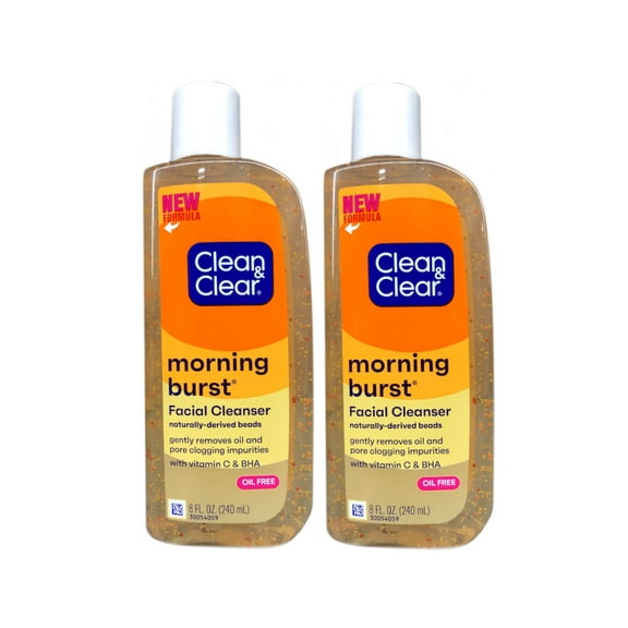 CLEAN & CLEAR Morning Burst Facial Cleanser 8 oz (Pack of 2)