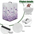 thumbnail image 6 of ZIATUBLES Juicer Machine Dust Cover Foldable Canvas Stain Resistant Appliance Cover for Home Kitchen Counter Decor Accessories Easy to Clean, Lilac Butterfly Dragonfly Flower, 8 "W x 8 "D x 17 "H, 6 of 7