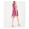 thumbnail image 2 of MAISON JULES Womens Purple Floral Sleeveless Halter Mini Sheath Dress M, 2 of 4