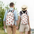 thumbnail image 6 of Lsque Hand Drawn Watermelon Pattern Canvas Daypack, Durable Backpack, High-quality Versatile Backpack,Vintage Compact Backpack-Small, 6 of 6