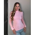 thumbnail image 5 of Zeagoo Mock Neck Tops for Women Dressy Casual Fall Long Sleeve Shirts Winter Undershirts Lightweight Slim Fit Clothes, 5 of 6