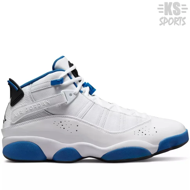 Jo r-dan 6 Rings 'White Marina Blue' Men's Basketball Athletic Shoes 322992-114