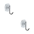 thumbnail image 2 of maskred Multi-purpose Acrylic Luxury Wall Hook Strong Bearing Capacity Suitable For All Settings silver 2Set, 2 of 6