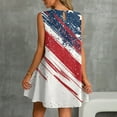thumbnail image 5 of 4Th Of July Outfits For Women Romper, American Flag Casual Tank Sundress With Pockets Boho Beach T-Shirts Round Neck Dresses Spring Cotton 2025 Church Dresses Maxi (S, Deep Red) ZMTing, 5 of 5