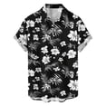 thumbnail image 5 of Busydd Hawaiian Shirts for Men Trendy Short Sleeve Print Button Down Shirt Men Summer Vacation Turndown Collar Beach Shirts 2XL, 5 of 9