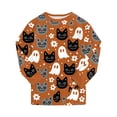 thumbnail image 6 of Leey-World Halloween Pjs Halloween Girl Pajamas Long Sleeve Pumpkin/Ghost Pjs Set Kid Toddler Jammies Sleepwear Loungewear Set Girl Pajama, 6 of 9