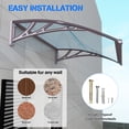 thumbnail image 2 of 32x120 Inch Canopy Exterior Window Awnings, Waterproof Rain Shelter Outdoor Home Appliance Cover, 2 of 10