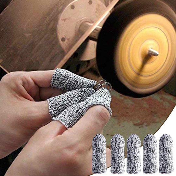 5 Finger Guards For Cutting Finger Cots Cutting Protector And Thumb Cuticle Guard Latex Guitar Finger Picking Disposable Rubber Gloves for Men Rubber Finger Tips Small Finger Wraps for Carving