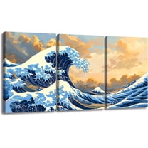 Hieng 3Pieces Canvas Wall Art Decor Modern Artwork Painting Print Abstract Brown And Beige Swirls Poster Wall Art for Living Room Home Decoration (Only canvas)