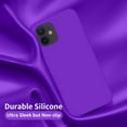 thumbnail image 3 of Designed for iPhone 12 Case, Designed for iPhone 12 Pro Case, Silicone Shockproof Phone Case with [Soft Anti-Scratch Microfiber Lining] 6.1 inch,Neon Purple, 3 of 13