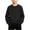 Black, variant on Vibrex Crewneck Sweatshirts Children's Solid Color Long Sleeved Casual Sports Hoodie Top Comfortable Pullover Sweatshirts Shirts Warm Hiking Pullover Oversized Warm Casual Sweatshirt 5-15 Years