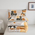thumbnail image 5 of Homewish Gray Brown Boho Twin Comforter Sets,Vintage Daisy Floral Bedding Set,Light Gray Reversible,2 Pieces,1 Comforter and 1 Pillowcase, 5 of 7