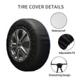 thumbnail image 4 of Kdxio Blue Glitter for Tire Cover Wheel Protectors Tyre Covers Weatherproof Wheel Covers Universal Fit for Trailer Rv SUV Truck Camper Travel Trailers 17 inch, 4 of 8