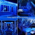 thumbnail image 3 of Guirnalda de luces solares Estrella, paquete de 2, 200 luces LED azules solares para exteriores, impermeables, 66 pies, 8 modos, alambre de cobre, para patio, jardín, decoración de Navidad, bodas y, 3 of 5