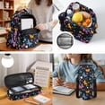 thumbnail image 5 of Yspwyqan Kids Backpack And Lunch Box Set 4 Piece Large Capacity Backpack Set for Girls Ages 8-15, Colorful Floral Butterfly Bookbag for Elementary Middle School Back to School, 5 of 7