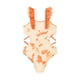 thumbnail image 3 of REDARER Kids Girls Tie-Dye One Shoulder Swimsuit – Hollow-Out Ruffle Bathing Suit Swimwear,Size 9-10 Years, 3 of 5
