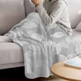 thumbnail image 3 of Silver Gray Leaves Blanket Soft Cozy Warm Twin Blanket for Bed, Plush Fuzzy Flannel Fleece Blankets for Sofa, Vintage Abstract Branch Botanical Throw Blankets for Couch, Gifts for Men, 60"x80", 3 of 9