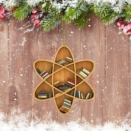 

WEPRO Book Lovers Heart Shaped Bookshelf Pendant Acrylic Ornament