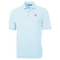 thumbnail image 2 of Men's Cutter & Buck  Powder Blue Tampa Bay Buccaneers Virtue Eco Pique Stripe Recycled Big & Tall Polo, 2 of 3