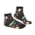 thumbnail image 6 of Salouo Vegetable Quiche Pattern Unisex Middle Tube Socks,Middle-Finger Knee High Socks Over The Calf Tube Stocking Crew Stockings for Women and Men Tube Socks, 6 of 8