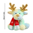 thumbnail image 2 of Green Sitting Reindeer Toy Adorable Holiday Cuddly Christmas Stuffed Animal Soft Pillow Friend Festive For Everyone, 2 of 3
