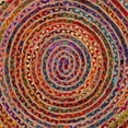 thumbnail image 4 of Jaipur Art And Craft Beautiful 100x100 CM (3.33 x 3.33 Square feet)(39 x 39.00 Inch)Multicolor Round Jute AreaRug Carpet throw, 4 of 4