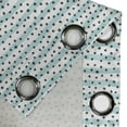 thumbnail image 3 of Ambesonne Grey Blue Grommet Curtain Single Panel, Pastel Stripes Dots, 50"x60", Charcoal Grey Pale Blue, 3 of 5