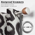 thumbnail image 2 of Outdoor Curtains for Patio Waterproof, Leopard Printed Outdoor Privacy Panels Grommet, Farmhouse Vintage Animals Black Grey Blackout Outside Curtains for Porch/Cabana/Pergola/Gazebo 54"x95", 2 Panels, 2 of 8