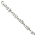 thumbnail image 2 of Auriga Fine Jewelry Mother's Day Gift 925 Sterling Silver Cats Bracelet for Women 8", 2 of 7