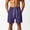 Purple, variant on Men Cargo Shorts Pants Pockets Drawstring Elastic Waist Rugged Working Attire