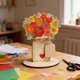 thumbnail image 4 of Kit de manualidades con flores de madera para niños – Adorno de madera 3D pintable para el Día de la Madre, regalos de cumpleaños, Educación para padres y Decoración Artística, 4 of 6