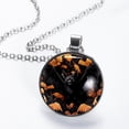 thumbnail image 2 of Bats Glass Design Circular Pendant Necklace, 2 of 5