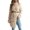 Beige, variant on Unir Fall Sweaters, Slouchy Turtleneck Midi Knit Pullover, Split‑Hem Long Sleeve Women's Sweaters, Solid Beige Casual Knit Sweater For Daily Layering, 1 Piece Sweater, S‑M‑L