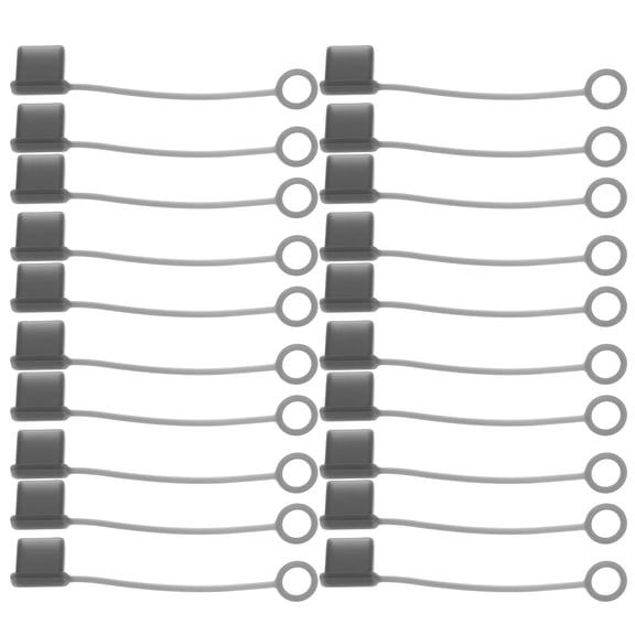 PENIKOKO 30pcs Silicone Dust Plugs USB Type-C Female Port Covers Caps for Desktop Laptop Black