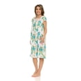 thumbnail image 5 of JEFFRICO Nightgowns for Women - Short Sleeve Soft Womens Nightgowns & Sleepshirts - Round Neck Pajamas Dress for Lounging, Sleeping & Casual Wear, 5 of 11