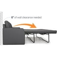 thumbnail image 5 of Qualitex De Leon PS Pull-Out Sleeper Sofa - 68" Wide - Charcoal Ultimate Leather, 5 of 9