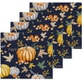 thumbnail image 2 of SKYSONIC Autumn Harvest Pumpkin Washcloths Set of 6, Highly Absorbent Soft Cotton Fingertip Towels for Bathroom, Kitchen, Gym, Spa, Home Decor, 12 x 12 Inch, 2 of 7