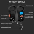 thumbnail image 2 of KastKing Black Fishing Accessories for Men,USB Charging Fishing Scale, 65lb Capacity, LCD Display-ToughTide, 2 of 9
