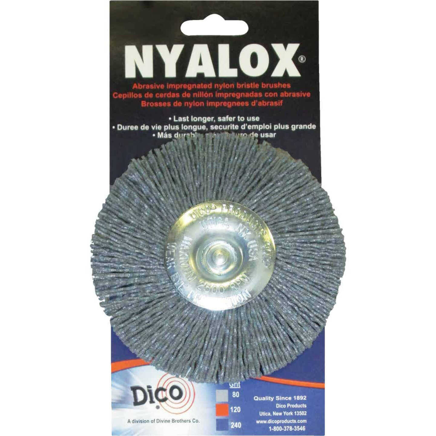 Dico Nyalox 4 In. Extra Coarse DrillMounted Wire Brush