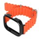 thumbnail image 2 of Correa de reloj de repuesto 2 en 1 Bling Bling para Redmi Watch 3 Silicona Ajustable Color Naranja, 2 of 12