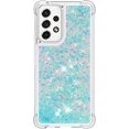 thumbnail image 2 of Compatible with Samsung Galaxy A53 5G Case Glitter Liquid Cute Clear Phone Case Floating Quicksand Shockproof Protective Bumper Silicone Soft TPU Case for Samsung Galaxy A53 5G Star Blue YB, 2 of 12