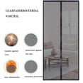thumbnail image 3 of Magnetic Screen Door, Durable Fiberglass Material, Automatic Close with Strong Magnets, Easy Installation, Super-Duty Hook & Loop, Hands Free Entry for Pets and Kids, Black, 3 of 5