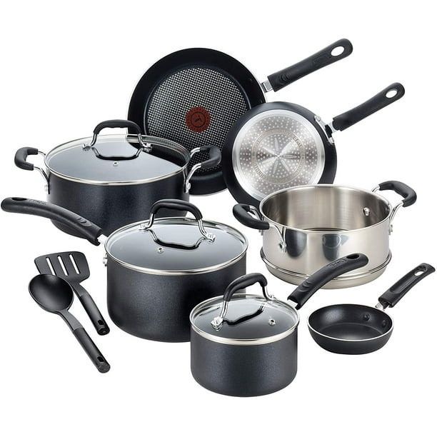 Tfal Ultimate Hard Anodized Nonstick 12 Piece Cookware Set Dishwasher Safe Pots and Pans Set