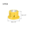 thumbnail image 2 of Uxcell 6.4mm Shaft Hole Potentiometer Volume Control Rotary Knobs Effect Pedal Knobs Yellow 5 pcs, 2 of 3