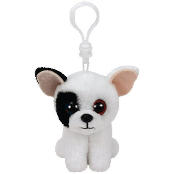 TY Beanie Baby - MARCEL the Dog (Plastic Key Clip 4") (NO TY HANG TAG) Plush