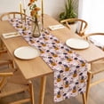 thumbnail image 3 of Pink Halloween Table Runner - 72 Inch Long, Kitchen Dining Table Runner Dresser Scarves, Pumpkins Cat Ghost Black Bat Farmhouse Decor for Coffee Tables Wedding Party Banquet, 3 of 8