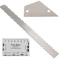 thumbnail image 1 of Guitar Neck Notched Straight Edge Ruler Fret Leveling String Actions Gauge Ruler, 1 of 9