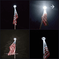 thumbnail image 6 of Deluxe 20% brighter Silver Solar Flag Pole Light, 100% flag coverage, 6 of 7