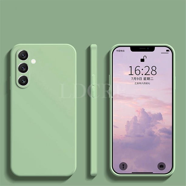 Funda de silicona líquida para Samsung Galaxy A54, carcasa protectora de TPU para Samsung A54, M54, M14, A34, A24, A53, A14, A04E, A04, A04S, A23, A33 Fivean unisex